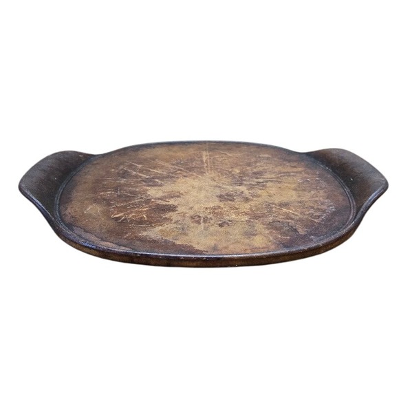 Pampered Chef Large Round Stone with Handles Pizza Cooking Stone - Picture 3 of 6